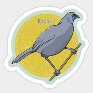 Kokako New Zealand Bird Sticker